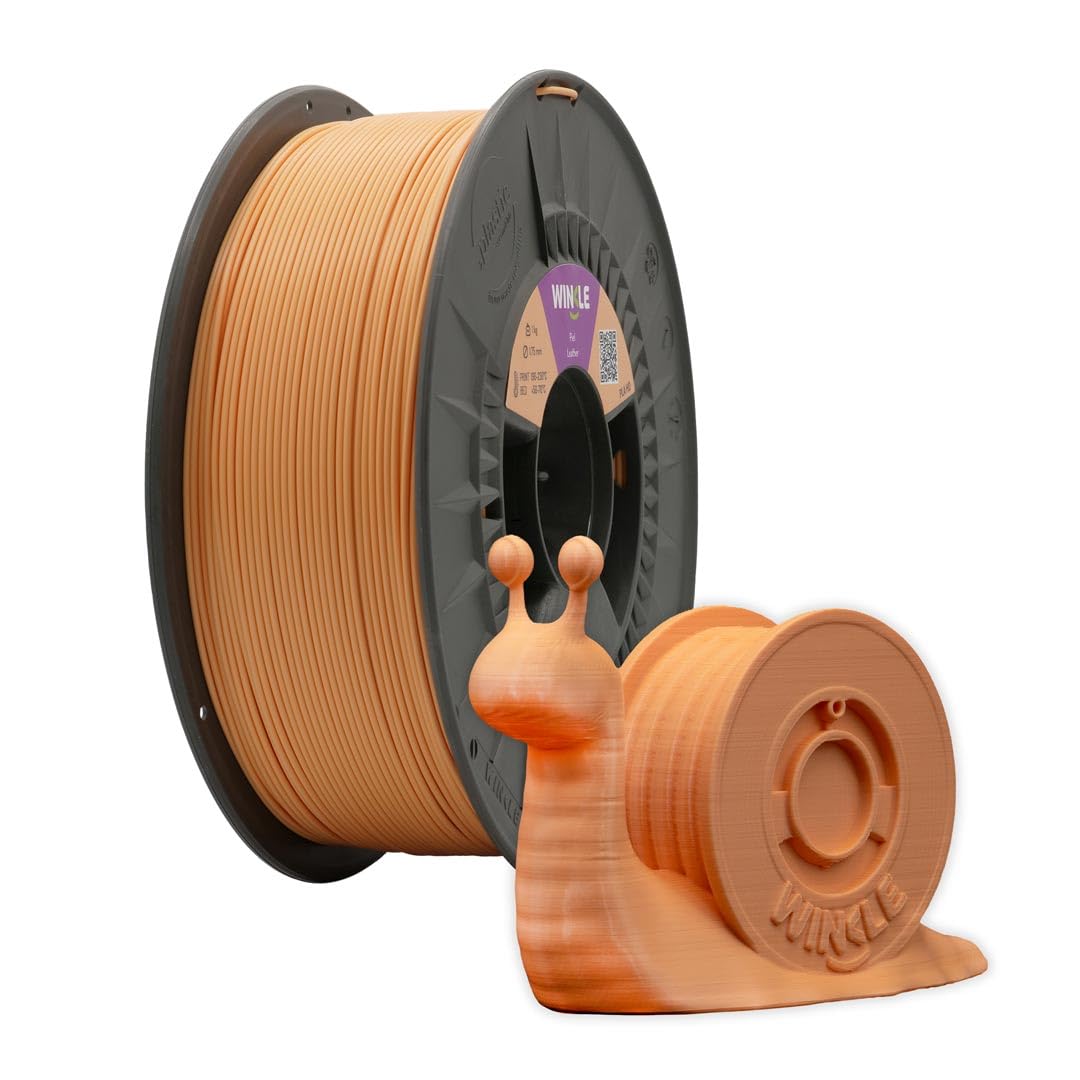 Winkle Tenaflex Filament, 1,75 mm, 3D-Druck, Elastomer-Kunststoff, 3D-Drucker, braunes Leder, Spule 750 g