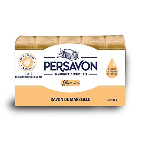 PERSAVON - Seife de Marseille Glycerin, 5 x 100 g, 4 Stück