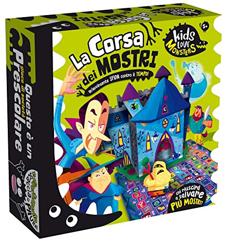 Liscianigiochi 82742 Kids Love Monsters la Corsa dei Mostri Spiel, Mehrfarbig
