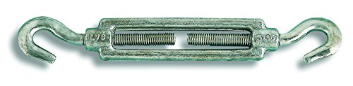 Chapuis 350/18Z Gummispanner 2 Haken – Stahl verzinkt – Arbeitslast Ungefähre 630 kg – Für Kabel Durchmesser von 18 mm, grau