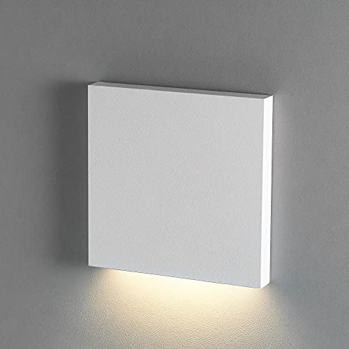 lambado® Premium LED Wandeinbauleuchte für Schalterdose - Treppenbeleuchtung 230V DOWN in weiss für Innen - 1.5W warmweiß für Ambiente & Sicherheit im Dunkeln