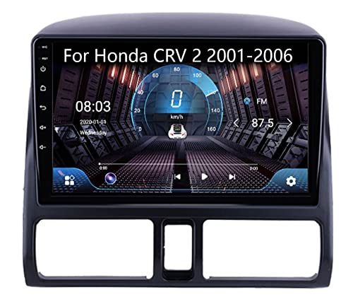 Für Hon-da CRV 2 2001–2006, Autoradio, Stereo, Doppel-Din, kompatibel mit Carplay, Android, Auto-Navigationsgerät, Multimedia-Player, Plug-and-Play-Rückfahrkamera, Lenkradsteuerung,