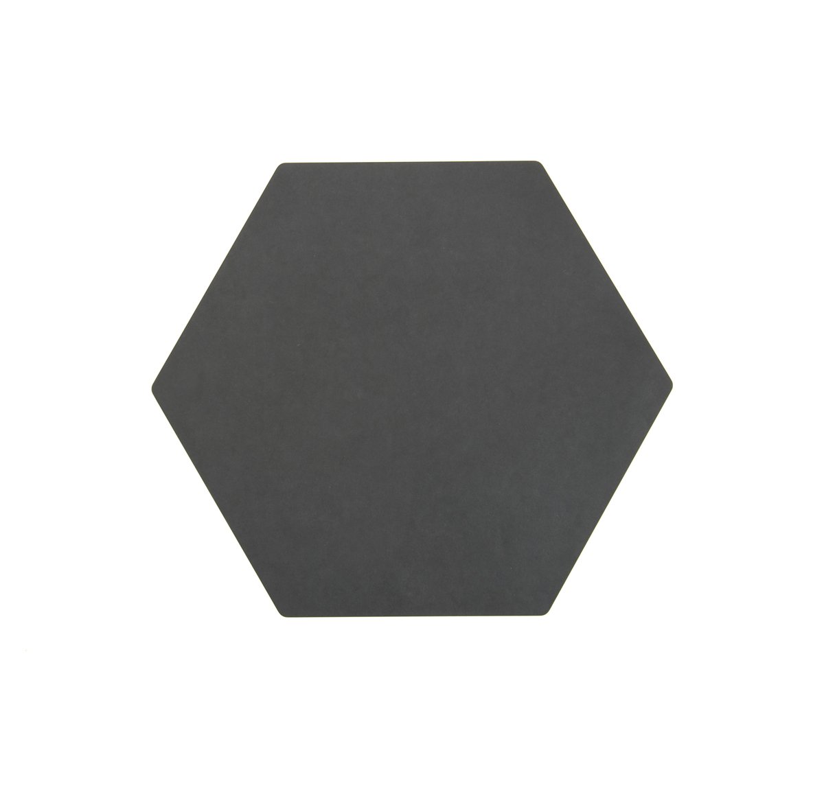 Epicurean Servier-/Schneidebrett Sechseck 33x28,5x0,6cm in schwarz, Holzfiberlaminat, 33 x 28.5 x 0.6 cm