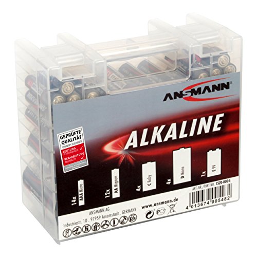 ANSMANN Alkaline , RED, Batterie Box, 35er Box