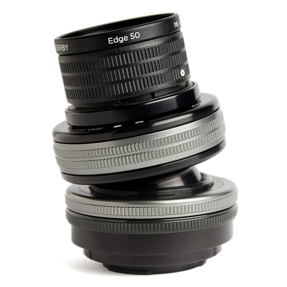 Lensbaby Composer Pro II 50 mm Edge 50 Objektiv für Micro Four Thirds Objektivbajonett schwarz
