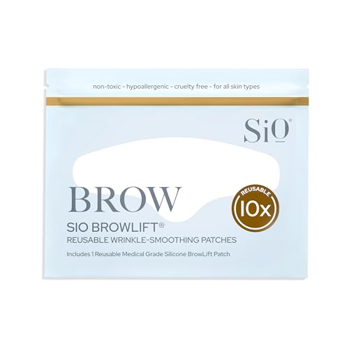 SiO Beauty forehead anti-wrinkle patch - quickly reusable overnight silicone patch to reduce furrows, expression lines and wrinkles BrowLift