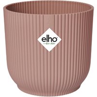 Elho Vibes Fold Rund Rollen 35 - Blumentopf für Innen - Ø 34.9 x H 32.4 cm - Rosa/Zartrosa