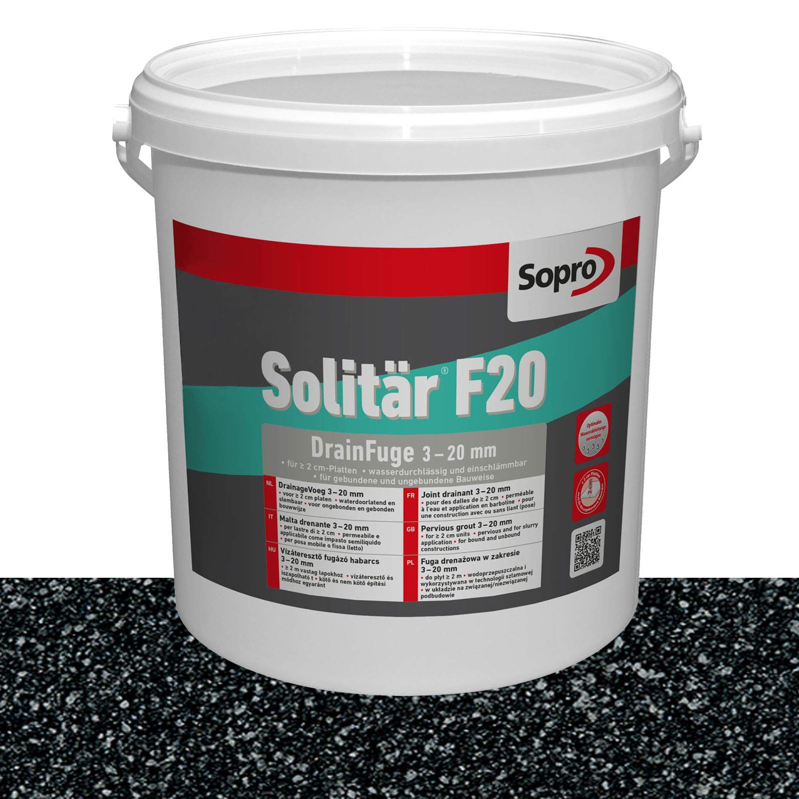 Sopro Designfuge Solitär F20 25kg (1, Anthrazit)