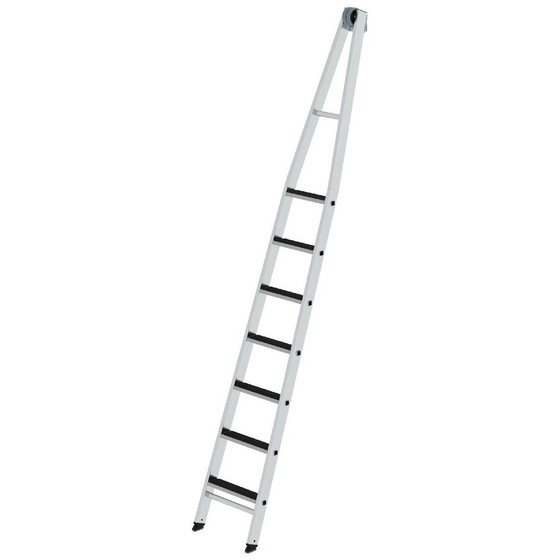 Günzburger Steigtechnik Stufen-Glasreinigerleiter Oberteil mit clip-step R 13-7 Stufen