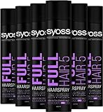 Syoss Full Hair 5 Haarspray, Haltegrad 4, extra stark, 6er Pack (6 x 400 ml)