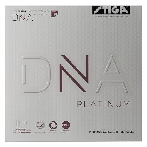 Stiga Unisex-Adult DNA Platinum XH Tischtennisbelag, Schwarz, 2.3