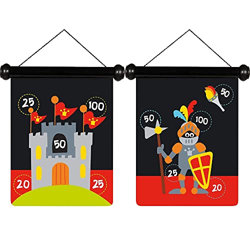 Scratch 6182012 6182012-Dartspiel für Kinder, Ritter, klein, magnetisch, 30 x 24 cm