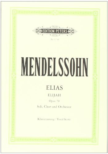 Elias Op 70. Klavierauszug