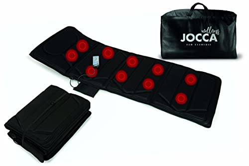 Jocca - Faltbare Massagematratze | Elektrische Massagematte 4 Zonen | Inklusive Tasche | Massagematratze 10 Motoren | Intensität einstellbar