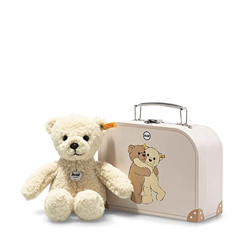Steiff Teddybär Mila - 21 cm - Kuscheltier - vanille im Koffer