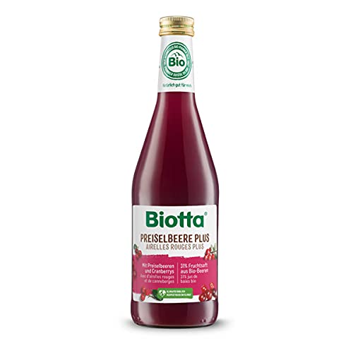 Biotta - Preiselbeere Plus bio - 0,5 l - 6er Pack