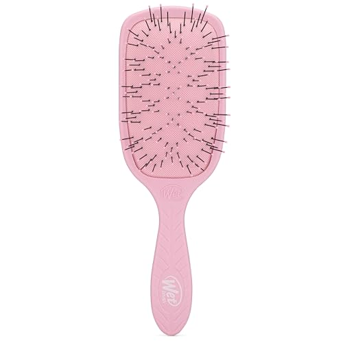 WetBrush Go Green Paddle Detangler für dickes Haar, mit einzigartigen Traubenmustern von ultraweichen Intelliflex-Borsten, um selbst das dickste Haar sanft und mühelos zu entwirren, Pink