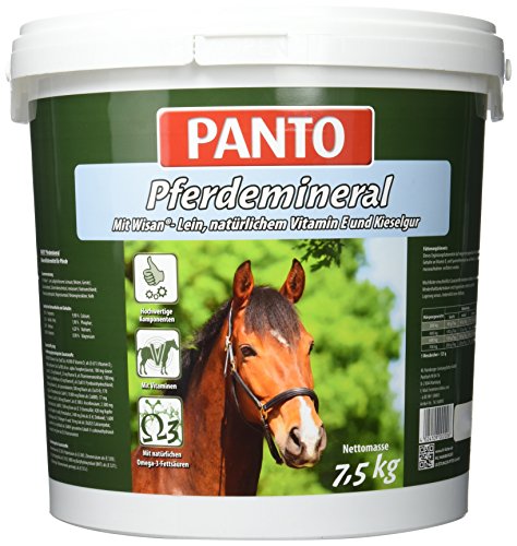Panto Pferdefutter, Pferdemineral mit Wisan®-Lein 7,5 kg, 1er Pack (1 x 7.5 kg)