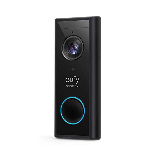 eufy Security, Kabellose Video-Türklingel mit Akku, 2K HD, ohne monatliche Gebühren, smarte Personenerkennung, beidseitige Audiofunktion, kinderleichte Installation (HomeBase 2 notwendig)