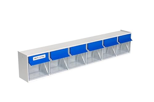 hünersdorff Klarsichtbehälter/Aufbewahrungsbox/Riegel für ein optimales MultiStore-Lagersystem im Baukastenprinzip aus hochschlagfestem Kunststoff (PS), Nr. 6