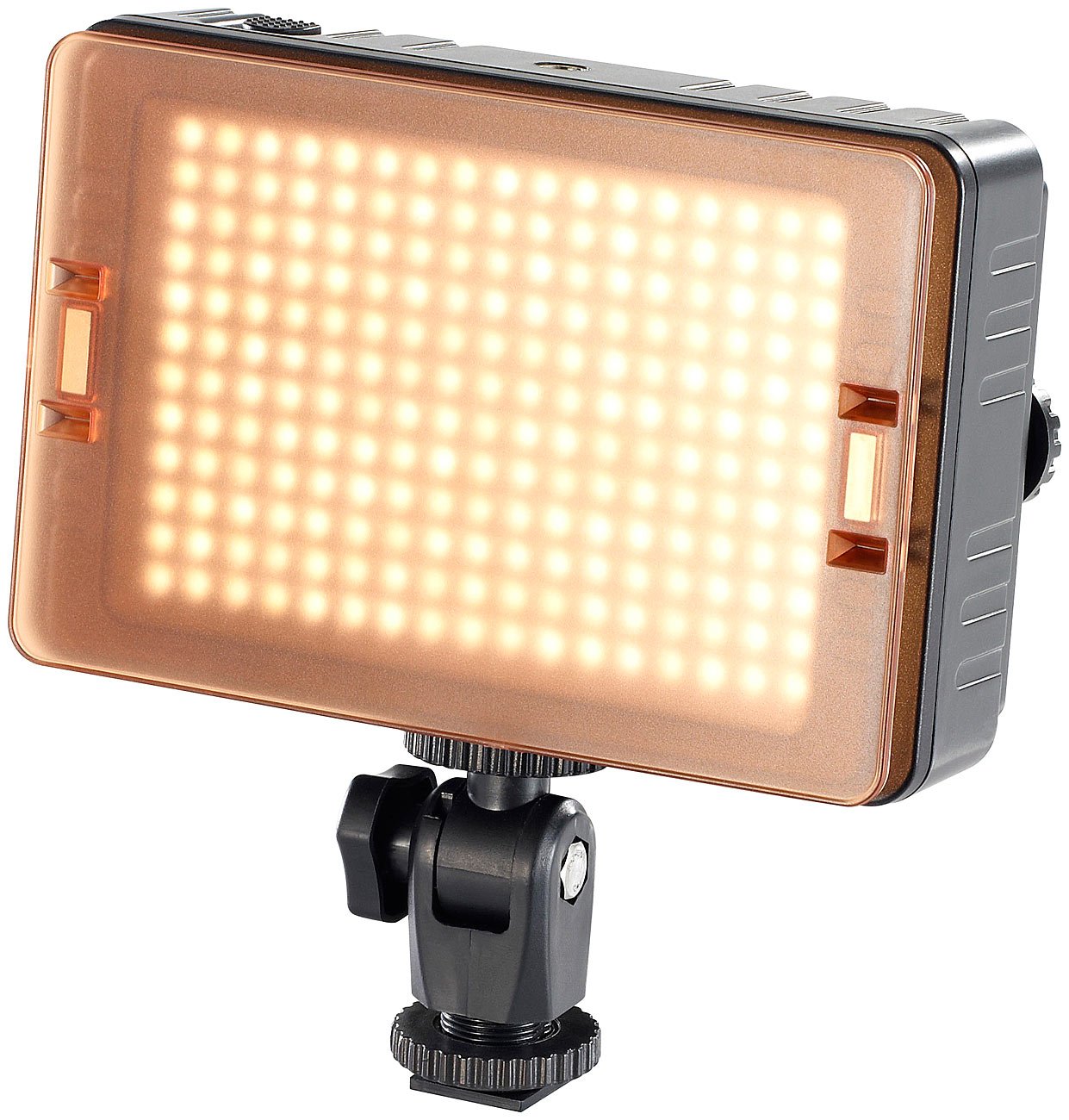 Somikon Fotoleuchte: Foto- und Videoleuchte FVL-1420.d mit 204 Tageslicht-LEDs (Video Leuchten, Videolampe, Lampe Fotografie)