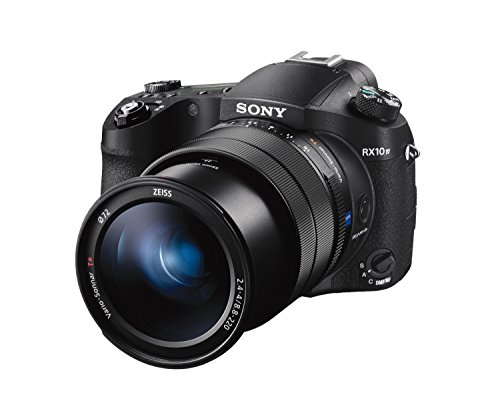 Sony DSC-RX10M4 Premium Bridge Kamera (20.1 Megapixel, 25-fach optischer Zoom, 4K) 24-600mm F2.4-4 Zeiss Objektiv, 24 Bilder/Sek, 0,03s Autofokus-Speed, schwarz