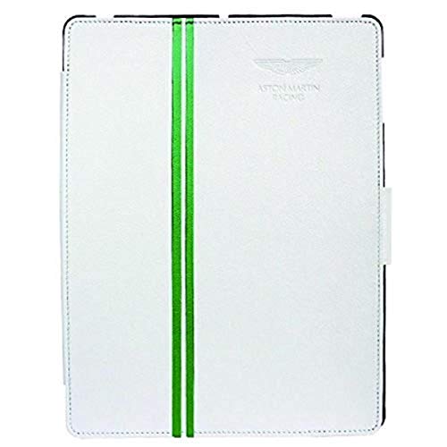 Aston Martin Racing Leder-Schutzhülle für iPad 2, Weiß