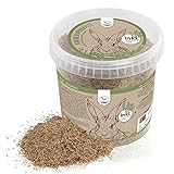 HappySeed 1kg Kaninchenwiese Samen - Kleintierwiese Saatgut für die ganzjährige Anzucht von frischem Zusatzfutter für Kaninchen und andere Kleintiere