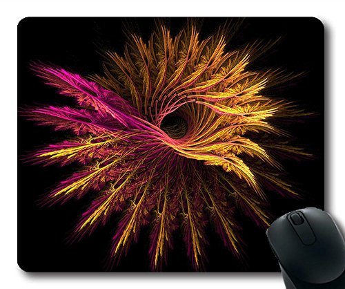 (Precision Lock Edge Mouse Pad) Abstract Fractal Sphere Eye Gaming Mouse Pad Mouse Mat for Mac or Computer