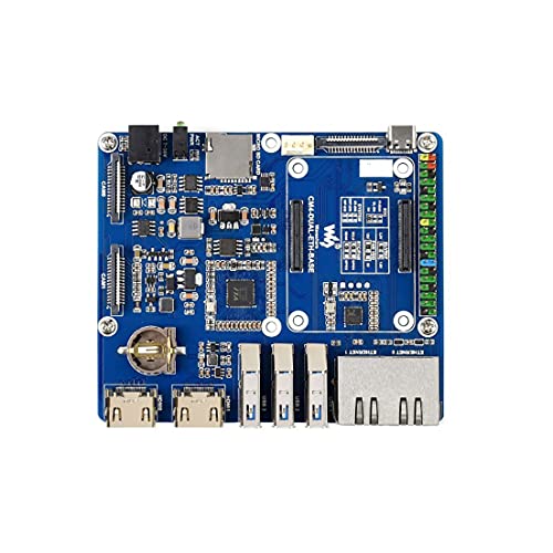 Dual Gigabit Ethernet Base Board Designed for All Variants of Raspberry Pi Compute Module 4,Suitable for Evaluating The CM4