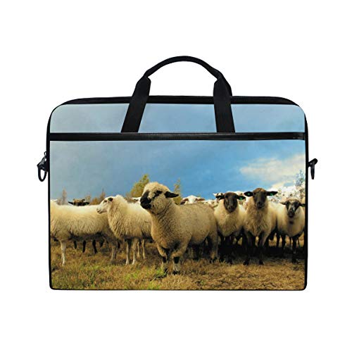 LUNLUMO Autumn Sheep Family 15 Zoll Laptop und Tablet Tasche Durable Tablet Sleeve für Business/College/Damen/Herren