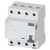 Siemens 5sv - Interruptor diferencial clase-a 4 polos 63a 300ma 70mm