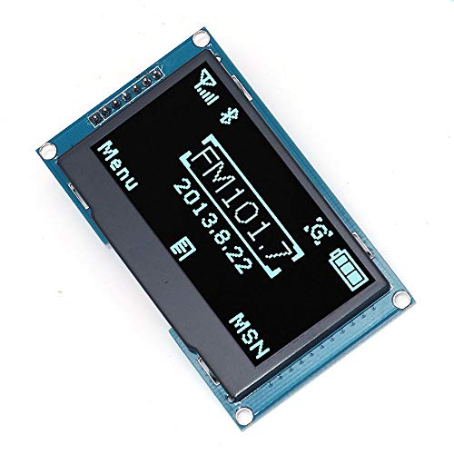Fasizi 6,1 cm (2,4 Zoll) 128 x 64 OLED Display Modul IIC I2C serielle Peripherieschnittstelle - blaue Schrift