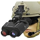 UGCER Helm-Nachtsichtbrille, 1080P-Nachtsichtfernglas, 300 m Reichweite, 3D-Stereo-Bildgebung, für die Jagd in 100% Dunkelheit