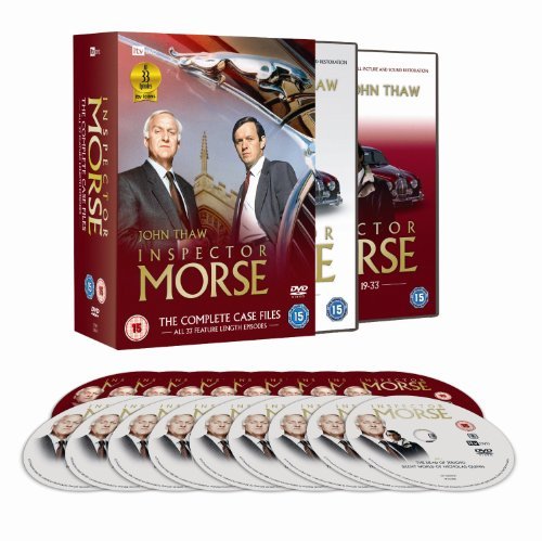 Inspector Morse Classic ITV TV Detective Series Complete Collection: Season 1, 2, 3, 4, 5, 6, 7, 8, 9, 10, 11 and 12 Extras (18 Discs) Boxset