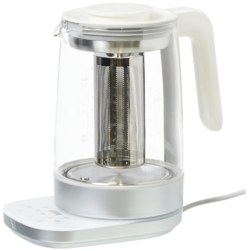 ZWILLING ENFINIGY Elektrischer Wasserkocher, Teeau fbereiter mit Timer und Tee-Einsatz, 1,7 Liter, 1.