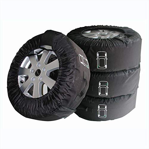 4 Stk Reifenhüllen PROFI Reifen Schutzhülle 13 bis 18 Zoll PREMIUM Reifentaschen (bis eine Breite von 280 mm)