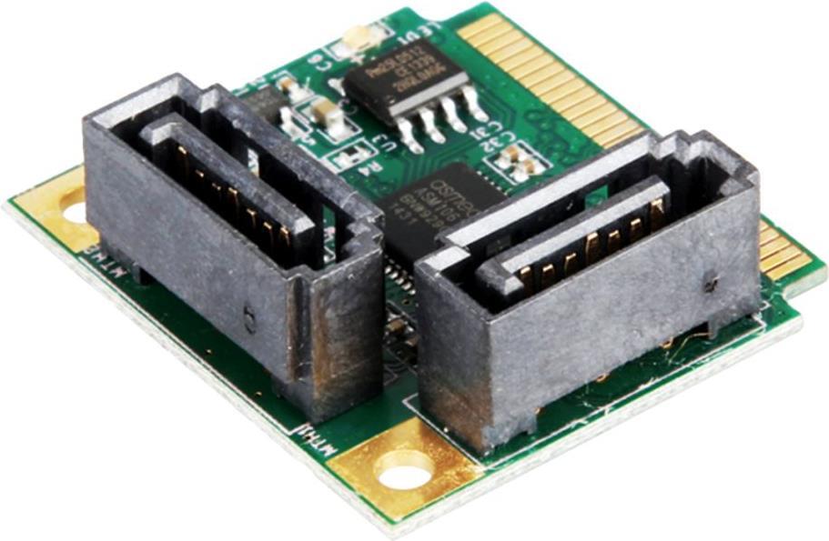Exsys EX-48080-2 - SATA 3 Mini PCIe Controller für Zwei HDD und SSD Drives
