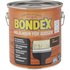 BONDEX Wetterschutzfarbe »Holzlasur für außen«, nussbaum, lasierend, 2.5l - braun