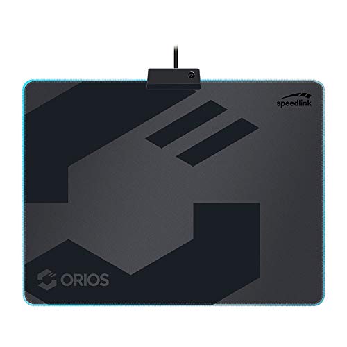 Speedlink ORIOS LED Gaming Mousepad - Gaming-Mauspad mit LED-beleuchtetem Rand - schwarz