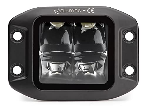 AdLuminis Blackline LED Arbeitsscheinwerfer Einbau 45 Watt 3150 Lumen, Spot, Zusatzscheinwerfer, Arbeitsscheinwerfer, Einbauscheinwerfer