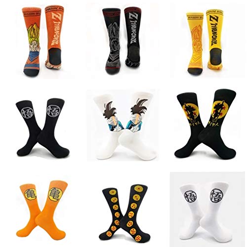 MIWNXM 10 Paare Cartoon Socks Fashion  Harajuku Street Hip Hop Sock Unisex Skateboard Socks Anime  Sock