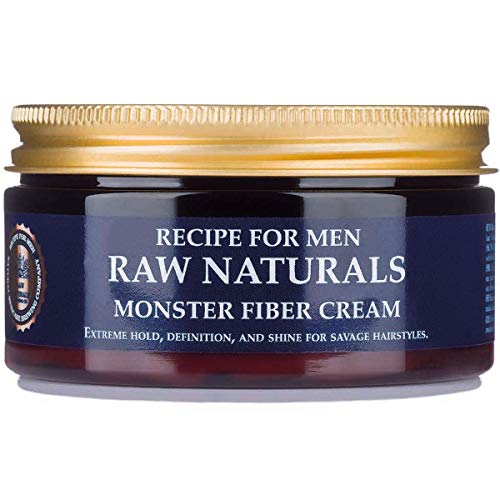 Recipe for Men Raw Naturals Monster Fiber Cream Men Hairstyling Extreme Hold, Definition and High Shine 100ml
