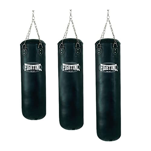 Fightinc. Boxsack Classic 80, 100, 120, 150, 180 cm - GEFÜLLT Sandsack Boxen Training Kickboxen (80)