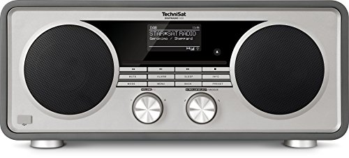 TechniSat DIGITRADIO 600 – Stereo Internetradio (DAB+, UKW, 70 Watt 2.1 System mit Subwoofer, Fernbedienung, CD-Player, USB, Bluetooth, AUX, WLAN, LAN, Radiowecker, Spotify Connect) anthrazit