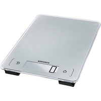 Soehnle Aqua Proof Tisch Rechteck Elektronische Küchenwaage Silber (66225)