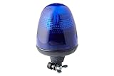 HELLA 2RL 006 846-111 Halogen-Rundumkennleuchte - KL Rotaflex - 24V - blau - Rohrstutzen - blau