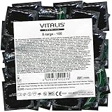 Vitalis Premium X-Large - 100 lange Kondome - 57mm nominale Breite - deutsches Qualitätsprodukt