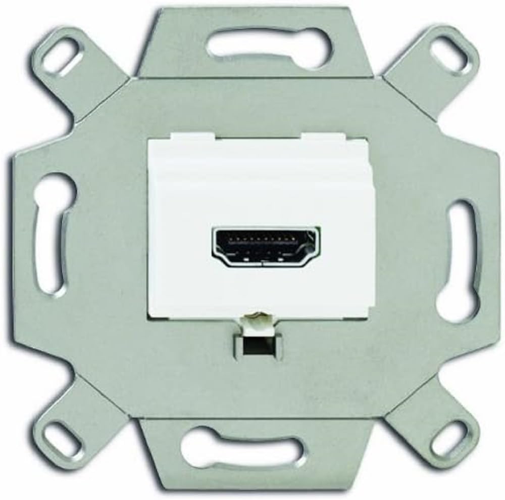 Busch-Jaeger 0261/23 0261/32 HDMI-Anschlussdose mit Schraubklemmen und Zugentlastung