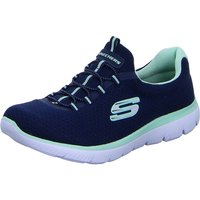 Skechers Damen 12980 Sneaker, Blau (Navy/Aqua), 37 EU